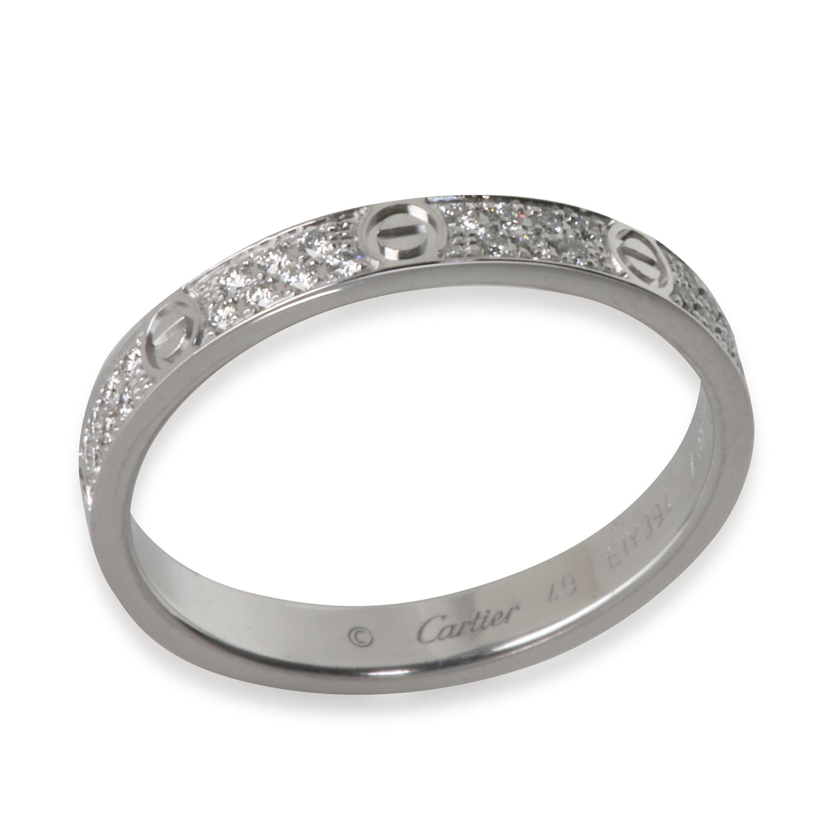 Love Ring, Small Model (White Gold, Diamonds)