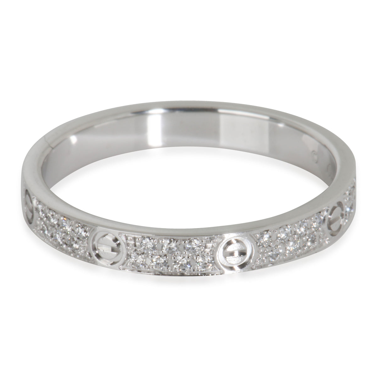 Love Ring, Small Model (White Gold, Diamonds)