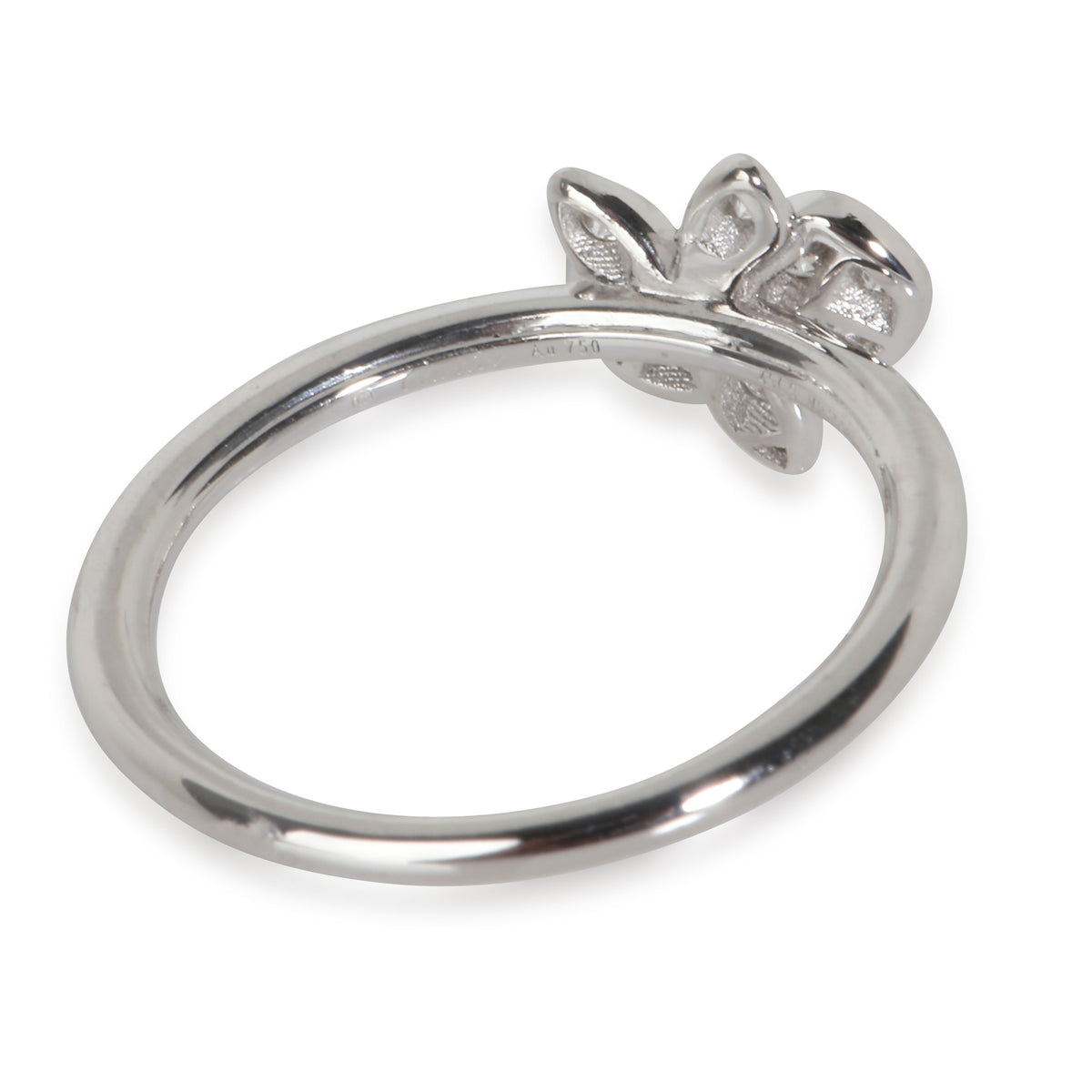 Caresse dOrchidées Ring in 18k White Gold 0.13 CTW