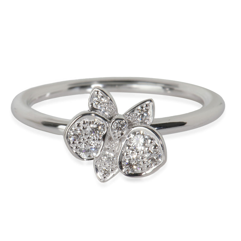 Caresse dOrchidées Ring in 18k White Gold 0.13 CTW