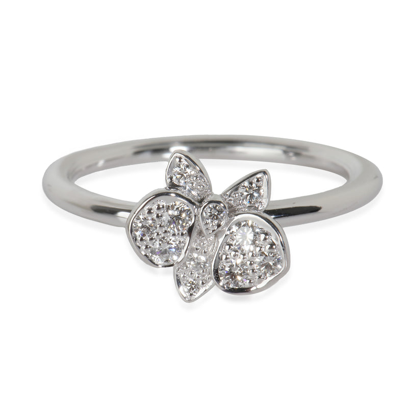 Caresse dOrchidées Ring in 18k White Gold 0.13 CTW