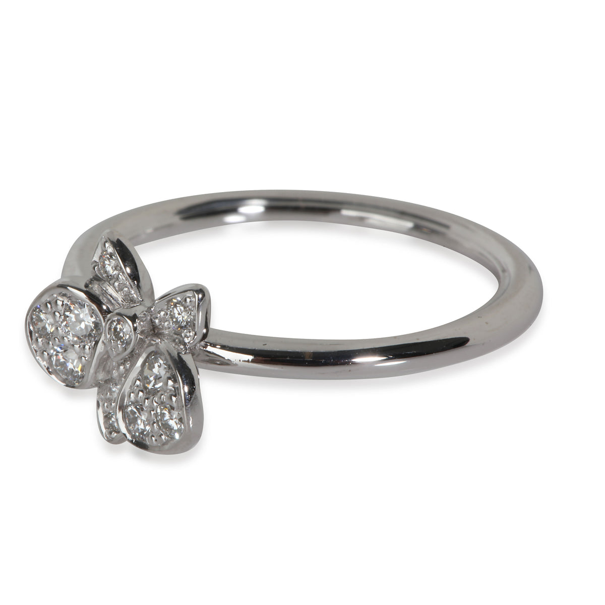 Caresse dOrchidées Ring in 18k White Gold 0.13 CTW