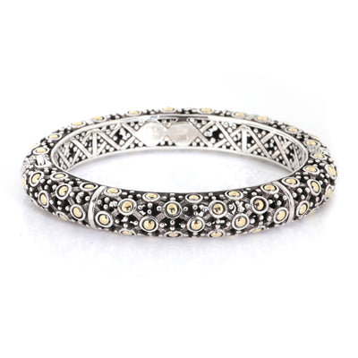 Dot Collection Bracelet in 18k Yellow Gold/Sterling Silver