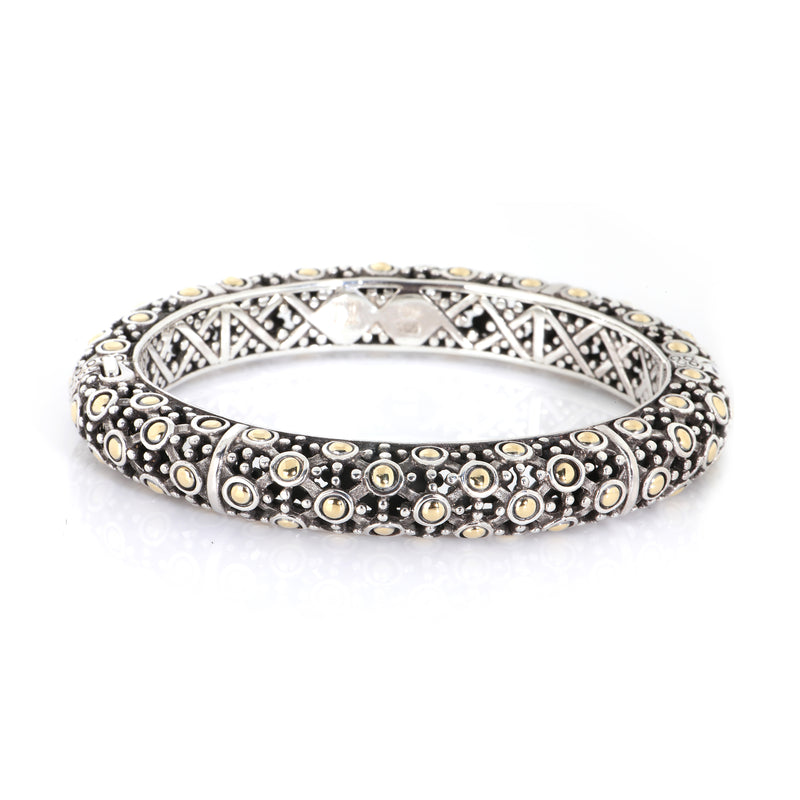 Dot Collection Bracelet in 18k Yellow Gold/Sterling Silver