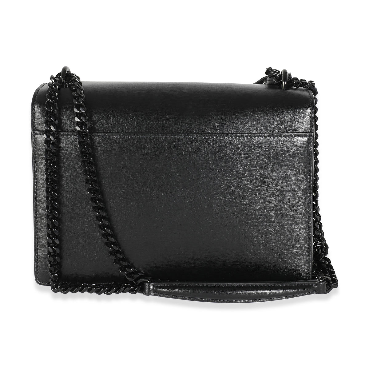 Black Calfskin Medium Monogram Sunset Chain Bag