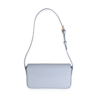 Pale Blue Shiny Calfskin Triomphe Shoulder Bag