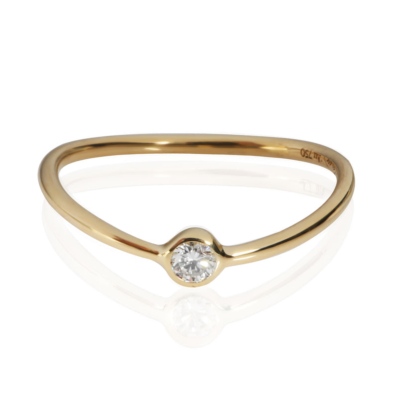 Elsa Peretti Ring in 18k Yellow Gold 0.06 CTW