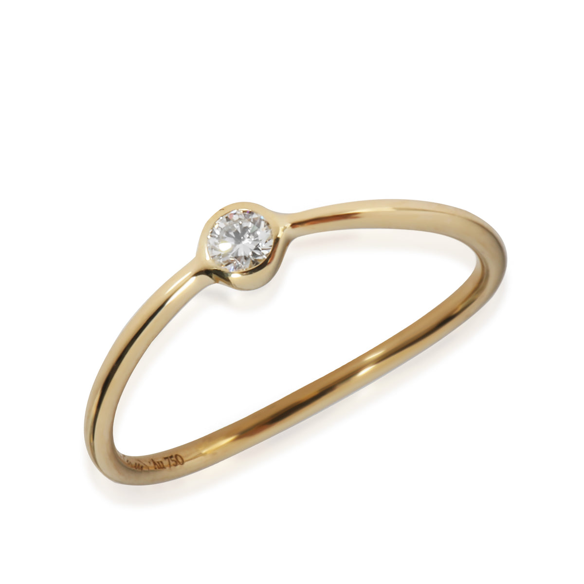 Elsa Peretti Ring in 18k Yellow Gold 0.06 CTW