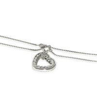 Open Heart Cable Pendant in Sterling Silver