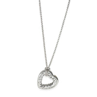 Open Heart Cable Pendant in Sterling Silver