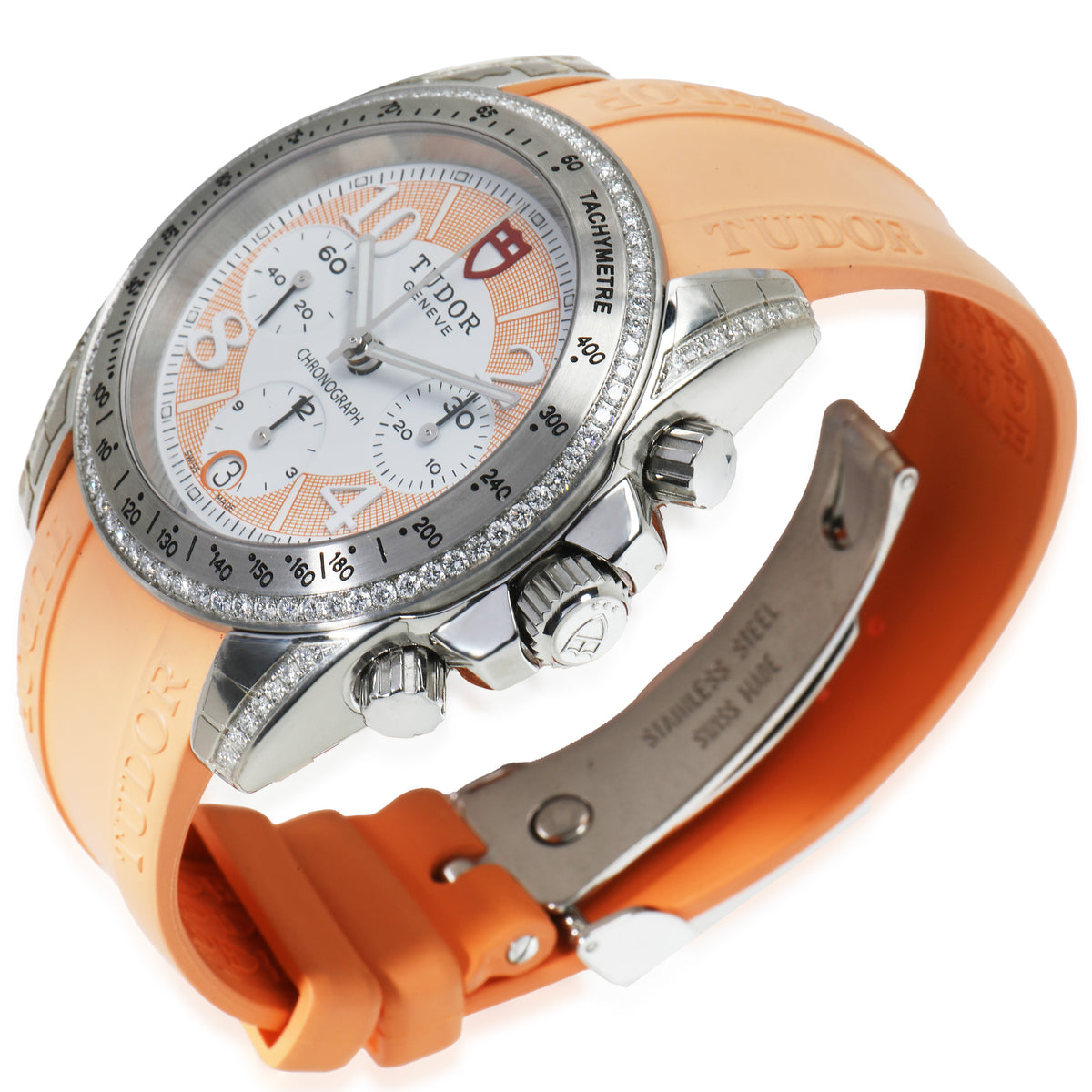 Grantour Chrono 20310 Womens Watch in  Stainless Steel 0.5 CTW