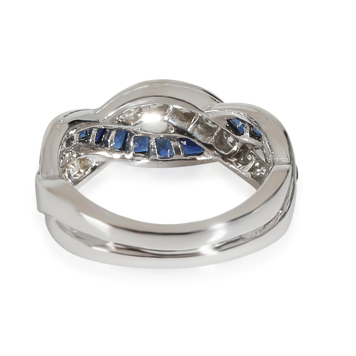 Vintage Sapphire Band in  Platinum 0.4 CTW