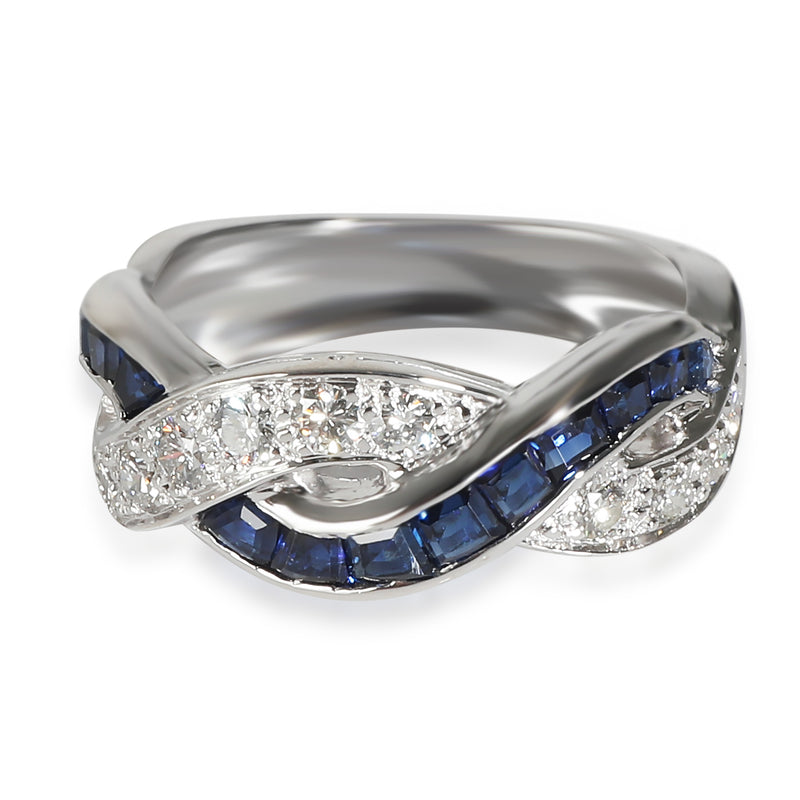 Vintage Sapphire Band in  Platinum 0.4 CTW