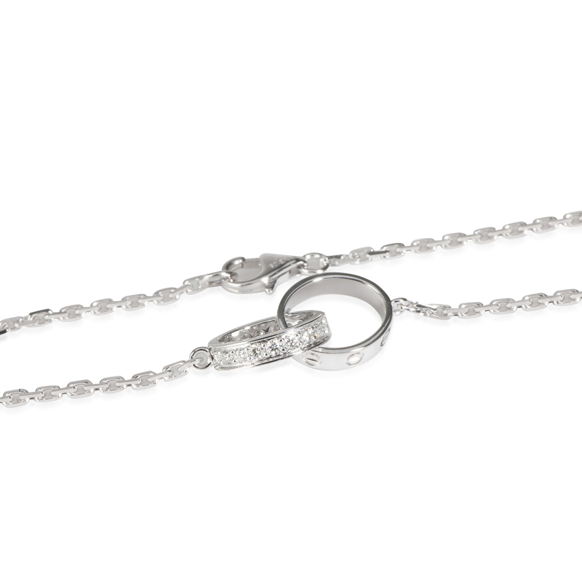 Love Necklace, Diamonds (White Gold)