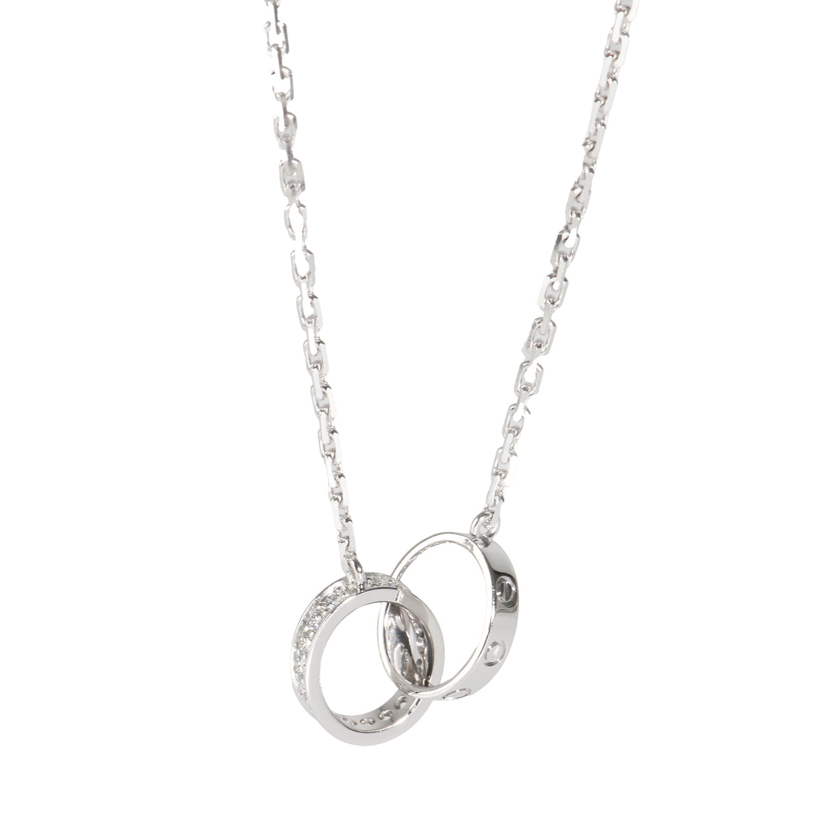 Love Necklace, Diamonds (White Gold)