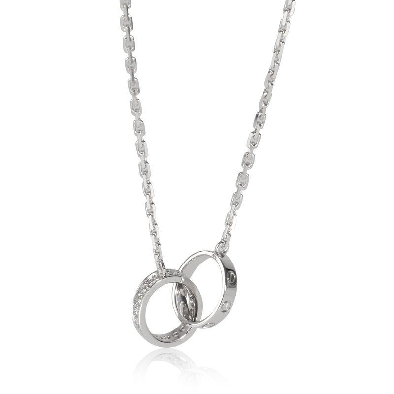 Love Necklace, Diamonds (White Gold)