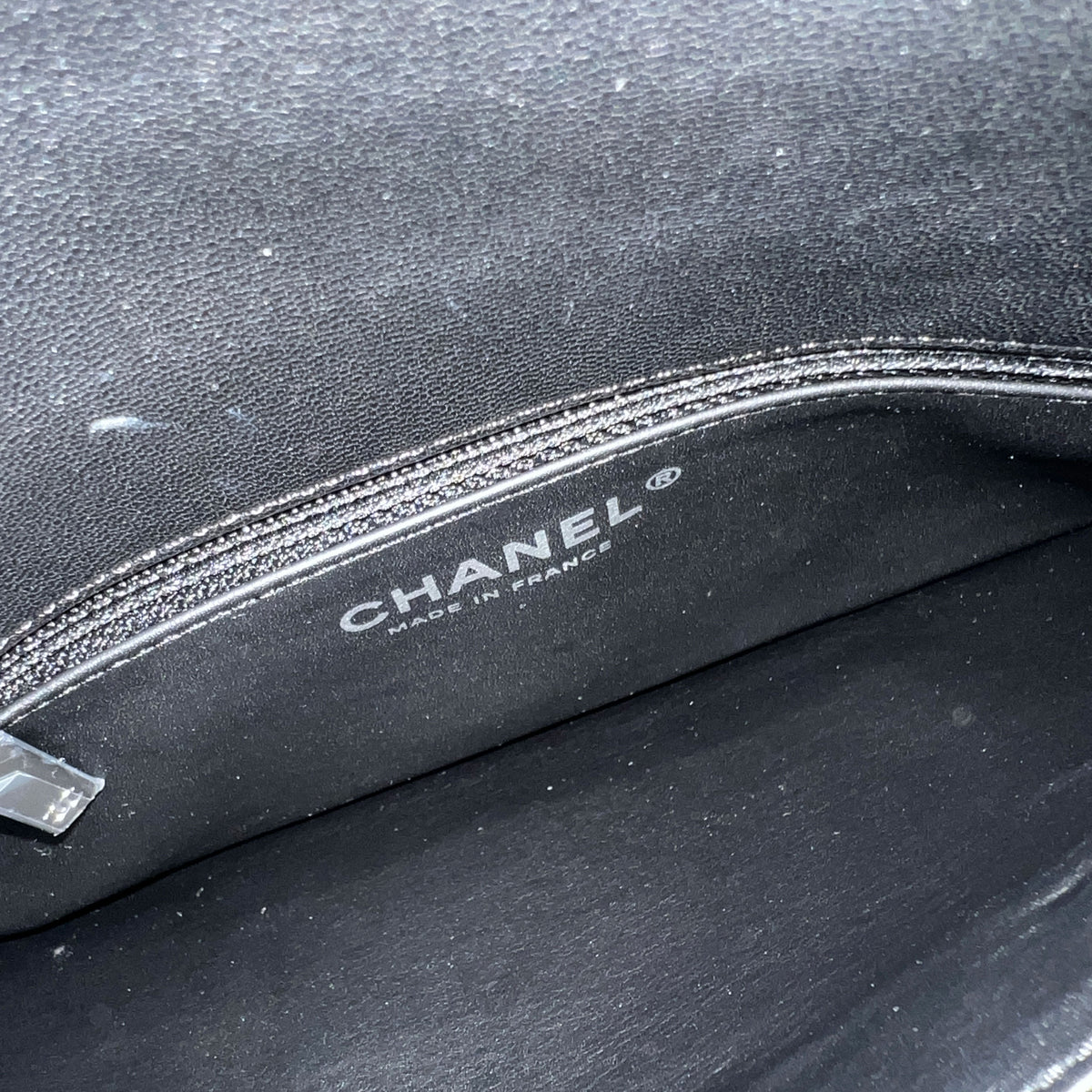 Chanel Black Lambskin Crystal Peace Sign Emoji Fold Over Clutch Handbag ad1