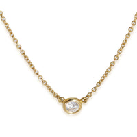 Elsa Peretti Pendant in 18k Yellow Gold 0.12 CTW