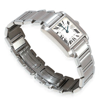 Tank Francaise de Cartier W51011Q3 Womens Watch in  Stainless Steel