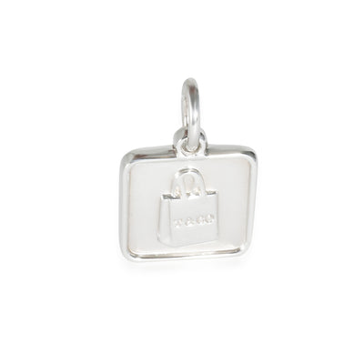 Shopping Bag Charm in Sterling Silver