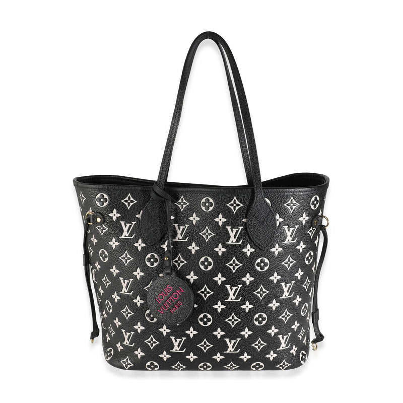 Black White Monogram Empreinte Spring In The City Neverfull MM