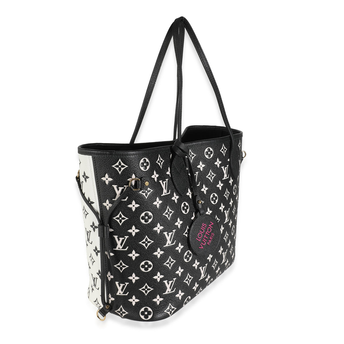 Black White Monogram Empreinte Spring In The City Neverfull MM