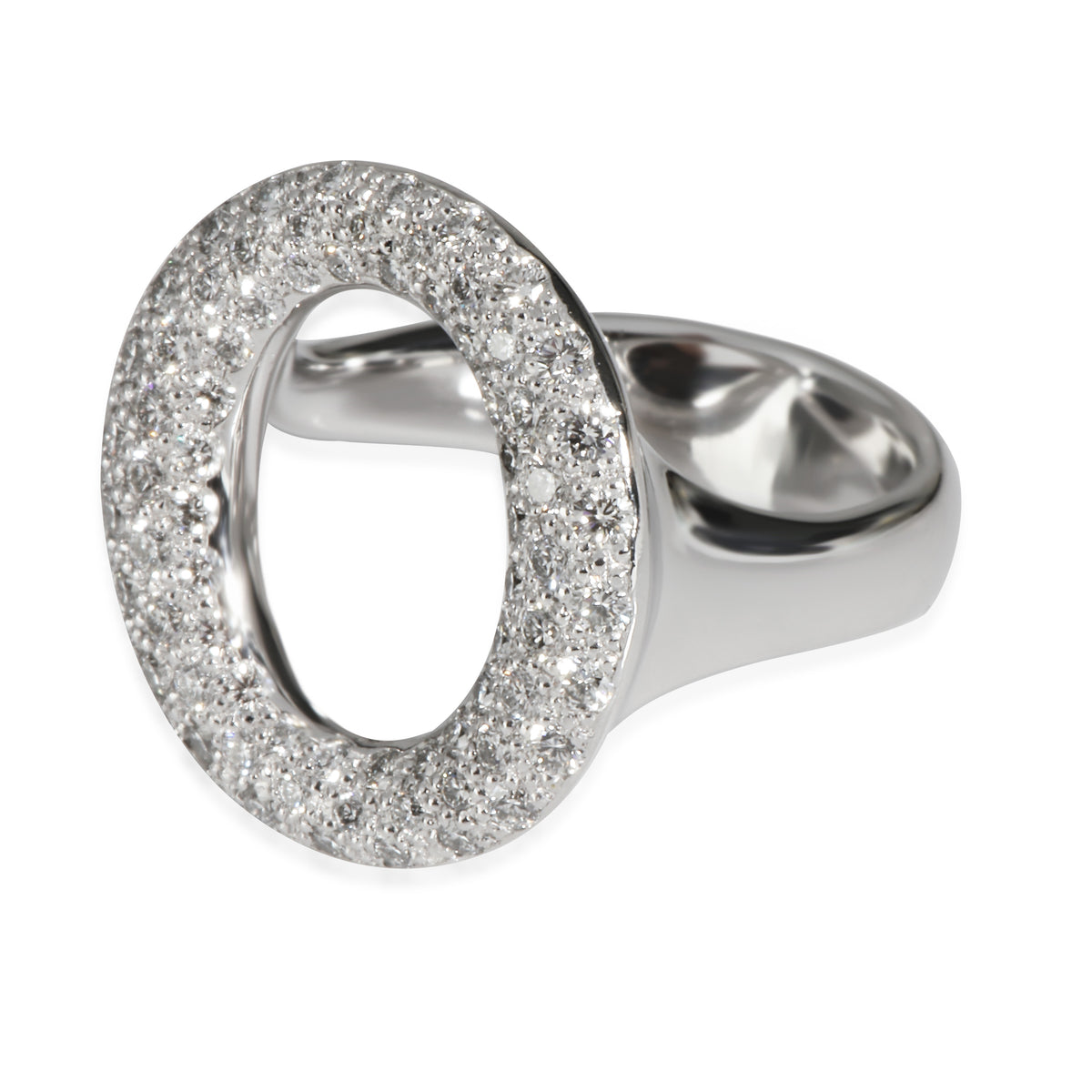 Tiffany & Co. Elsa Peretti Sevillana Diamond Ring in 18KT White Gold 0.80 CTW sv