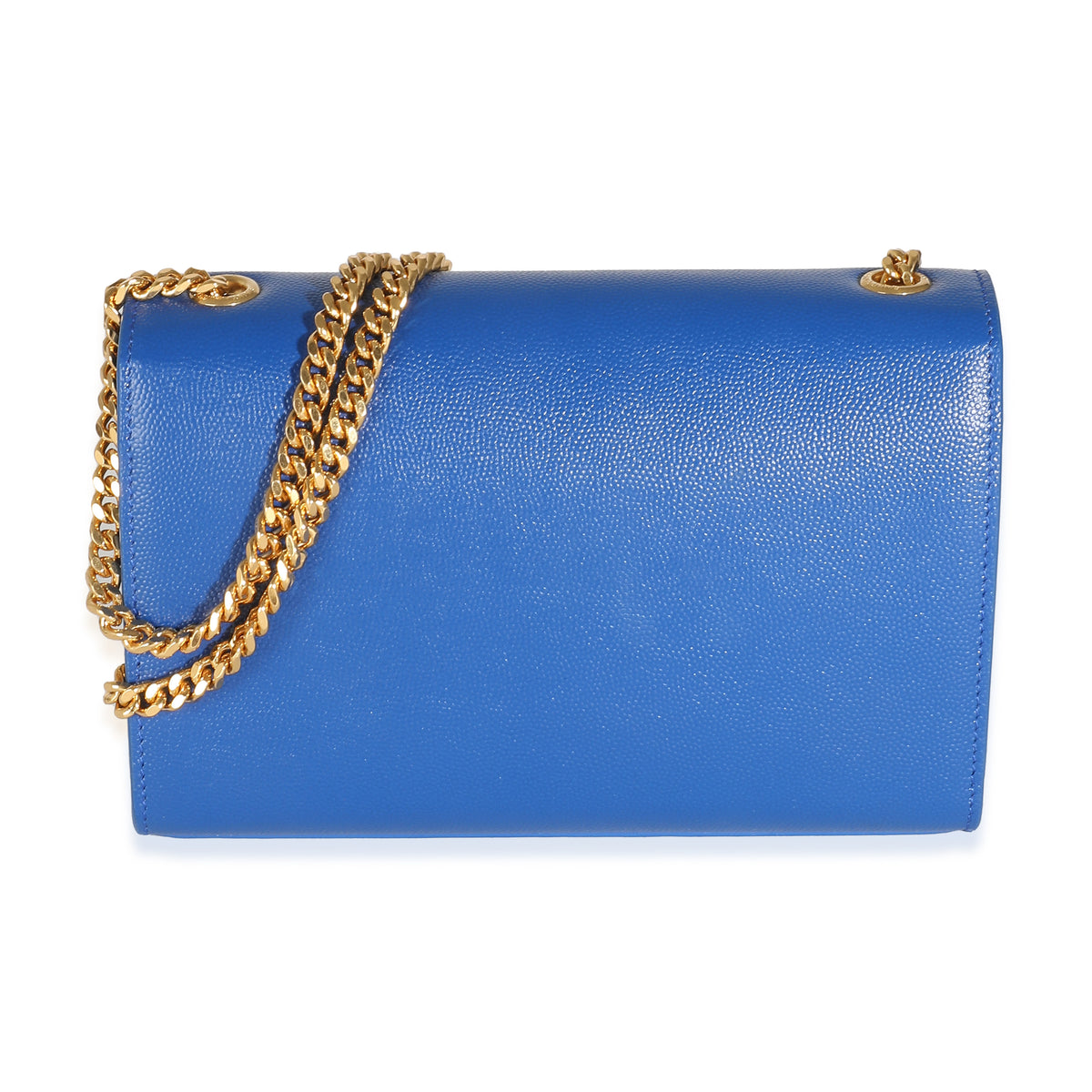 Royal Blue Grain De Poudre Small Classic Kate Chain Bag