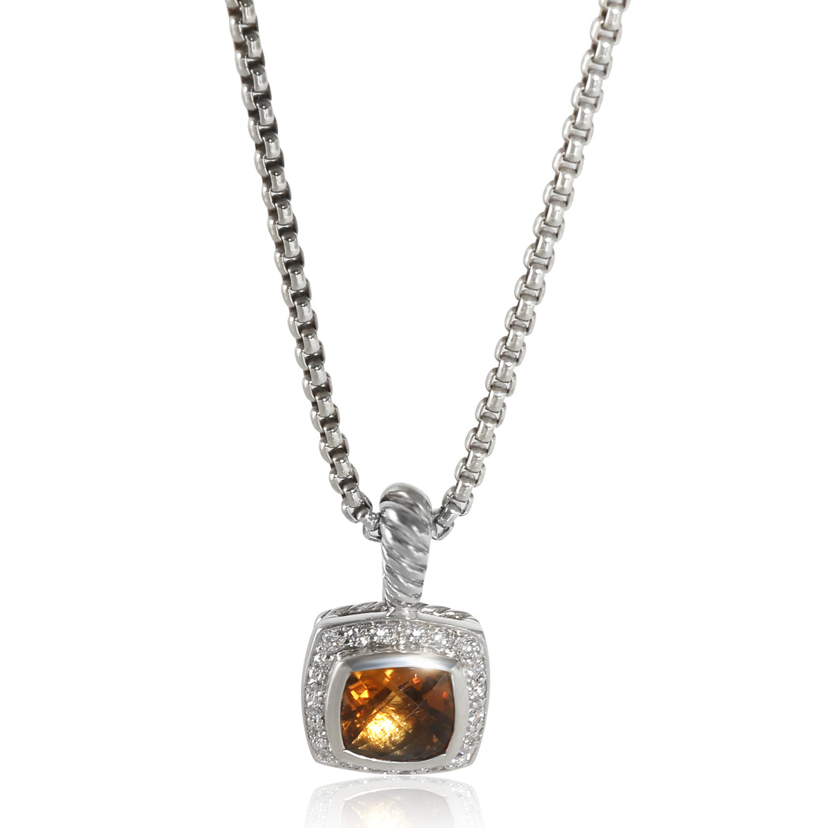 Albion Citrine Pendant in  Sterling Silver 0.17 CTW