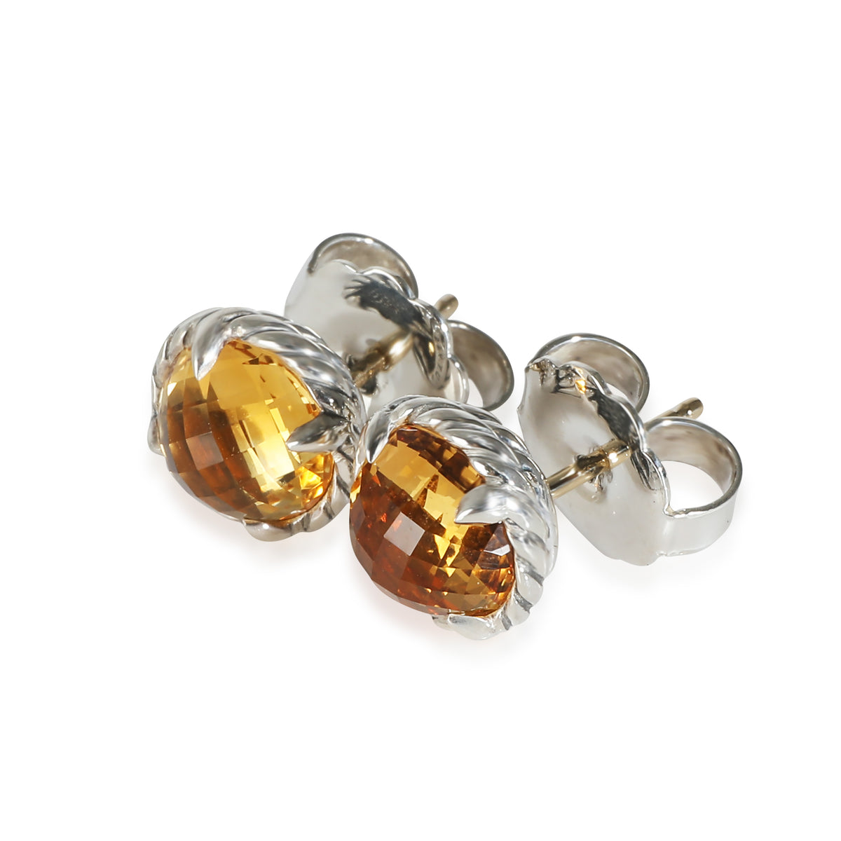 Chatelaine Citrine Earrings in  Sterling Silver