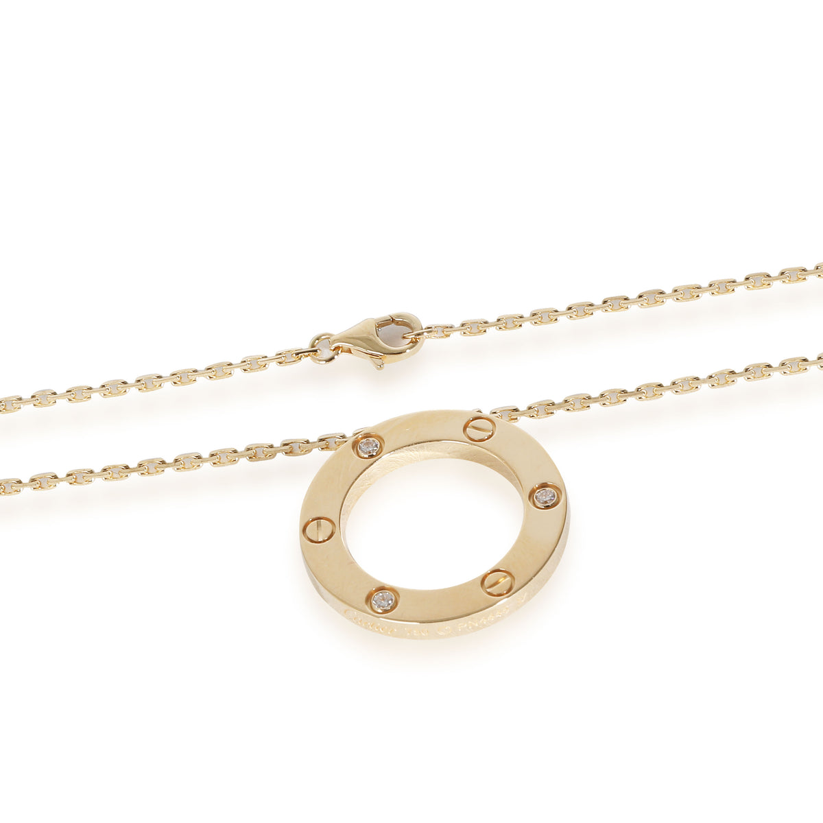 Love Necklace, Diamonds (Yellow Gold)