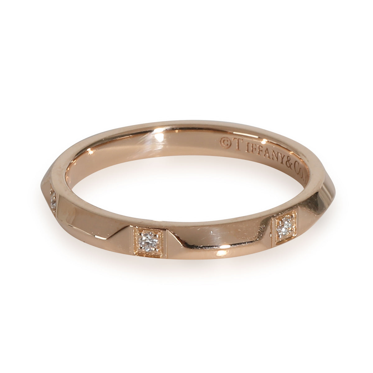 Tiffany True Band in 18k Rose Gold 0.05 CTW