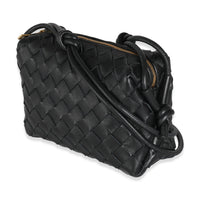 Black Nappa Intrecciato Mini Loop Camera Bag