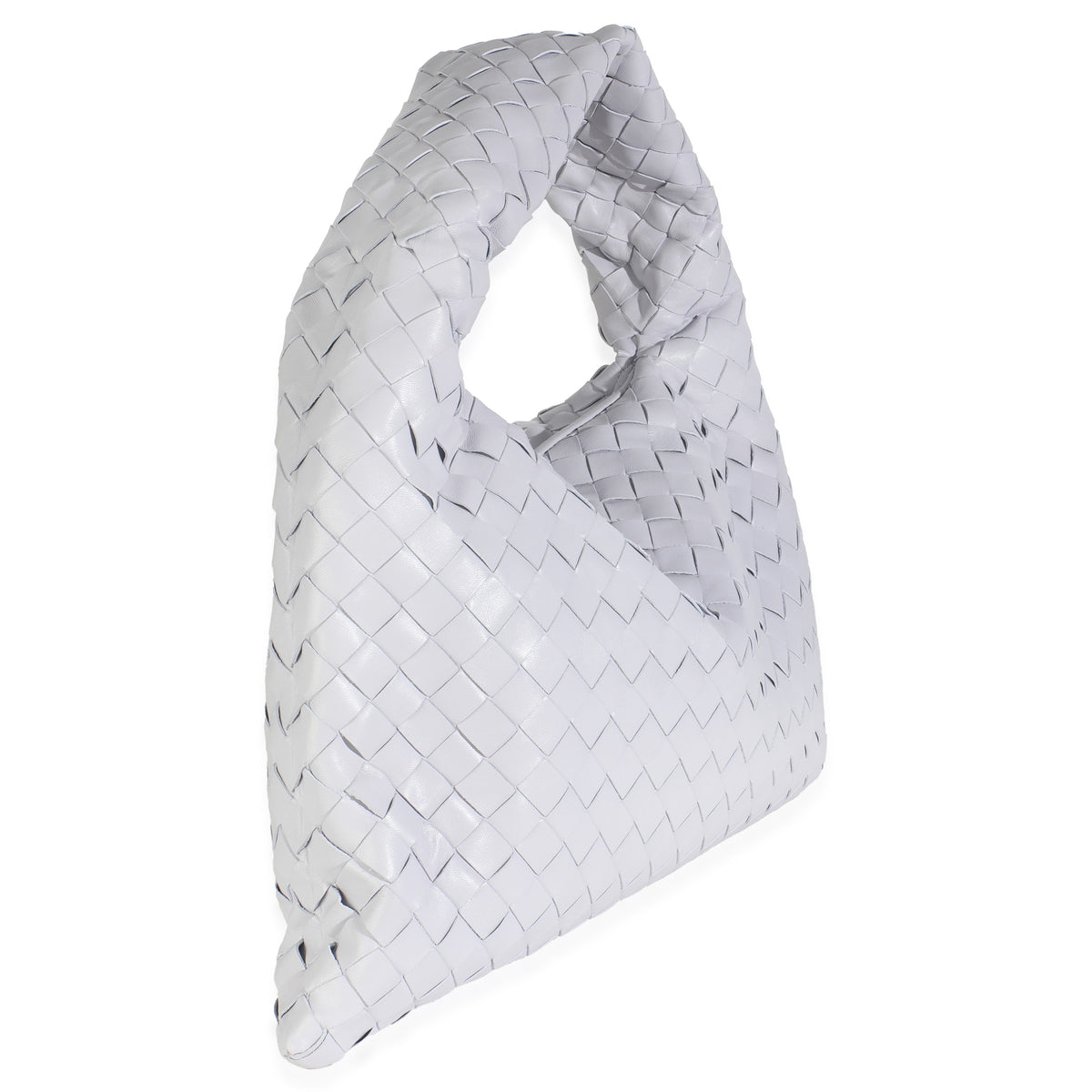 Oyster Nappa Intrecciato Small Hop Hobo