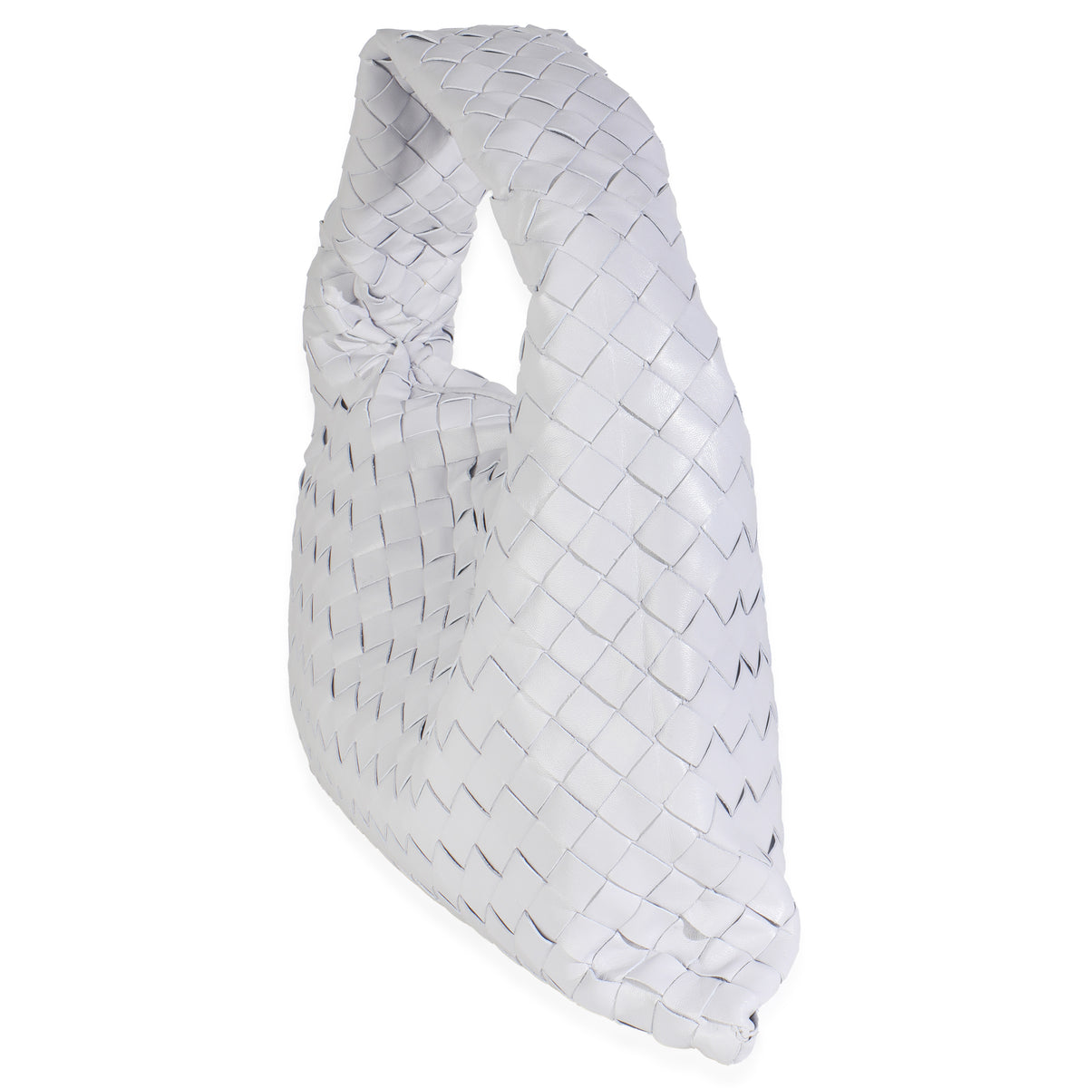 Oyster Nappa Intrecciato Small Hop Hobo