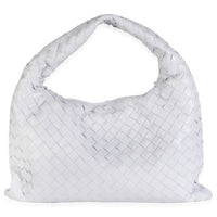 Oyster Nappa Intrecciato Small Hop Hobo