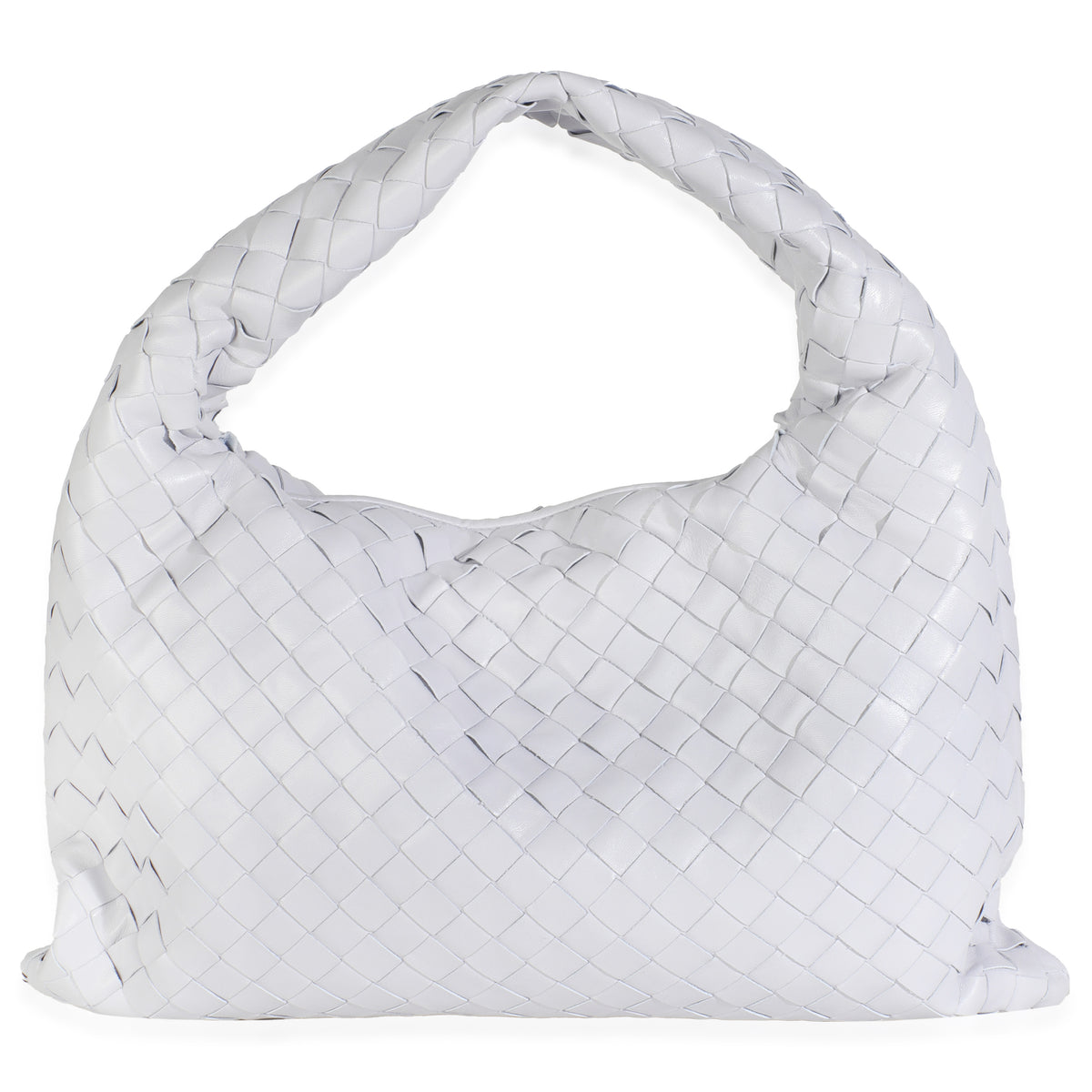 Oyster Nappa Intrecciato Small Hop Hobo