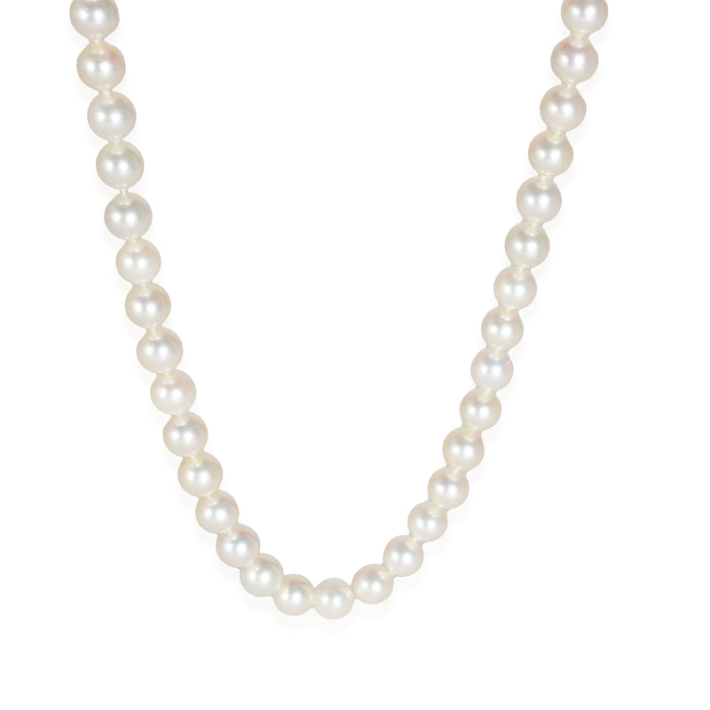 Pearl Necklace in 18k Yellow Gold