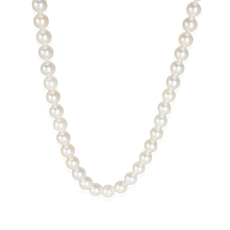 Pearl Necklace in 18k Yellow Gold