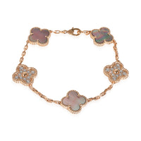 Alhambra Bracelet in 18k Rose Gold 0.96 CTW