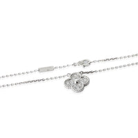 Alhambra Pendant in 18k White Gold 0.48 CTW