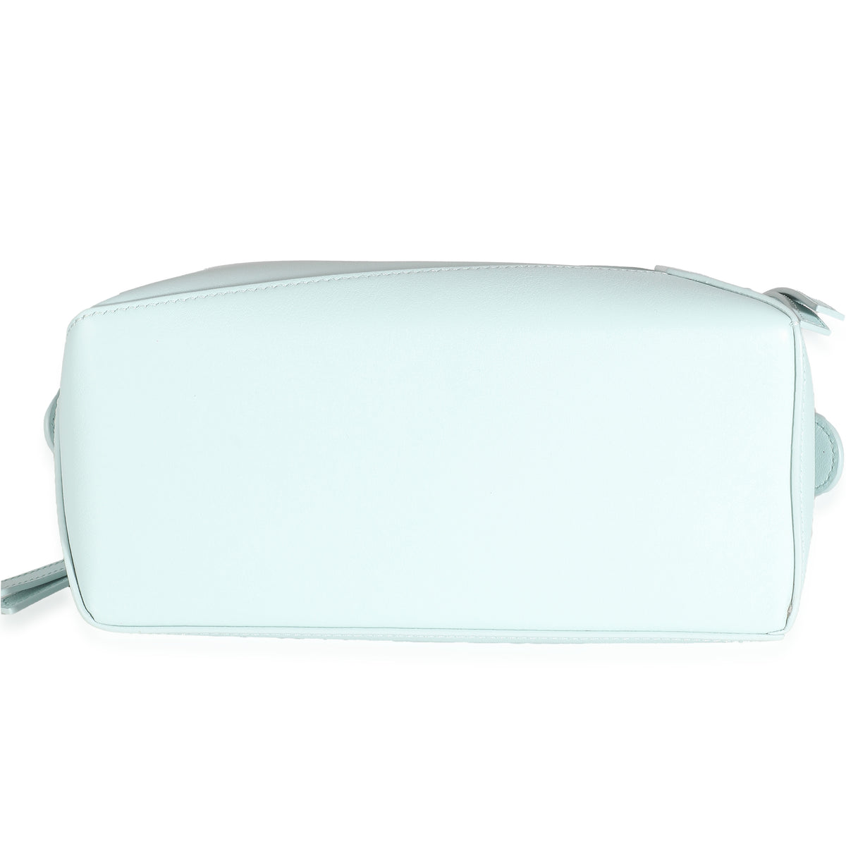 Loewe Light Blue Grained Calfskin Small Puzzle Edge Bag Handbag stamp