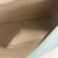 Light Blue Grained Calfskin Small Puzzle Edge Bag