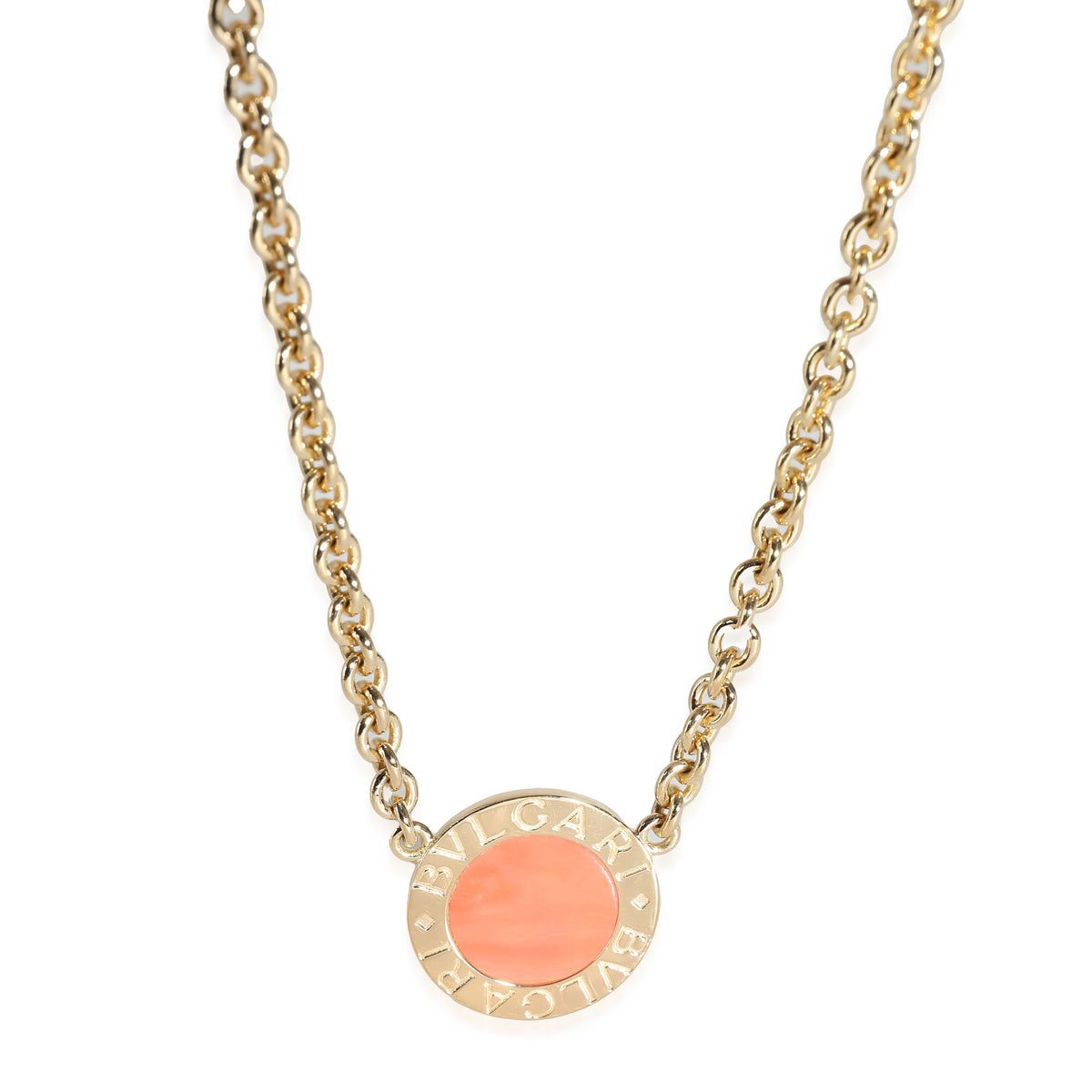 Bvlgari Bvlgari Coral Necklace in 18k Yellow Gold