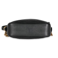 Black Matelasse Chevron Mini GG Marmont Camera Bag