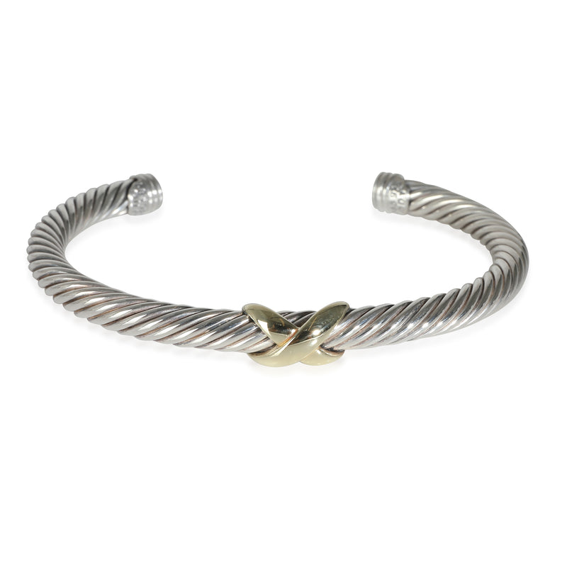 X Collection Bracelet in 14k Yellow Gold/Sterling Silver