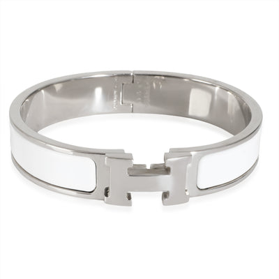 Hermes Clic H in Blanco Palladium Plated, PM