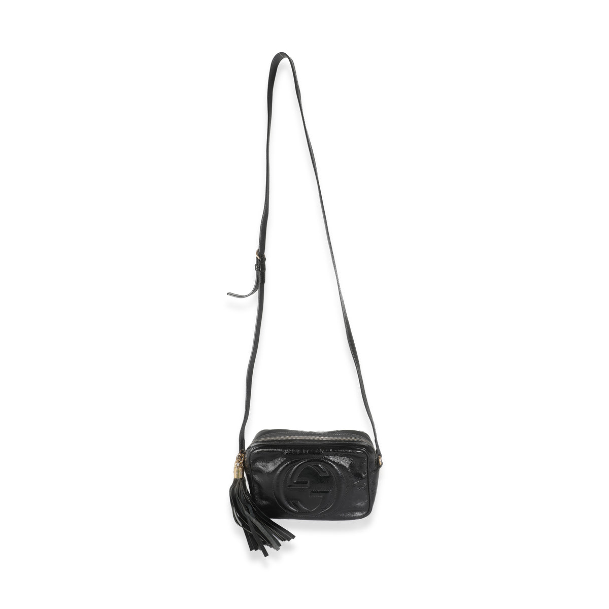 Black Patent Small Soho Disco Crossbody