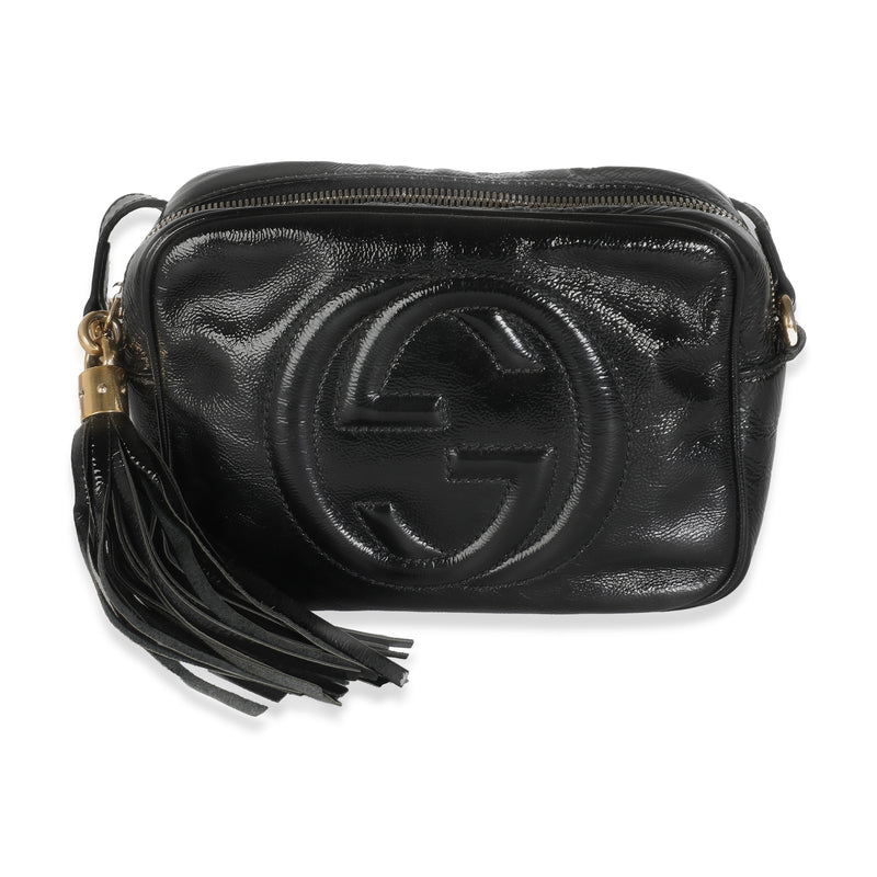 Black Patent Small Soho Disco Crossbody