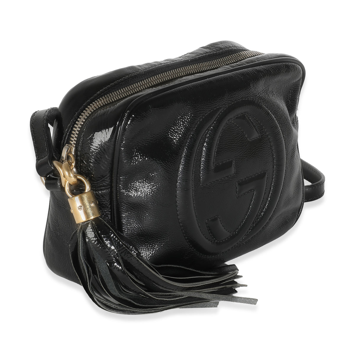 Black Patent Small Soho Disco Crossbody